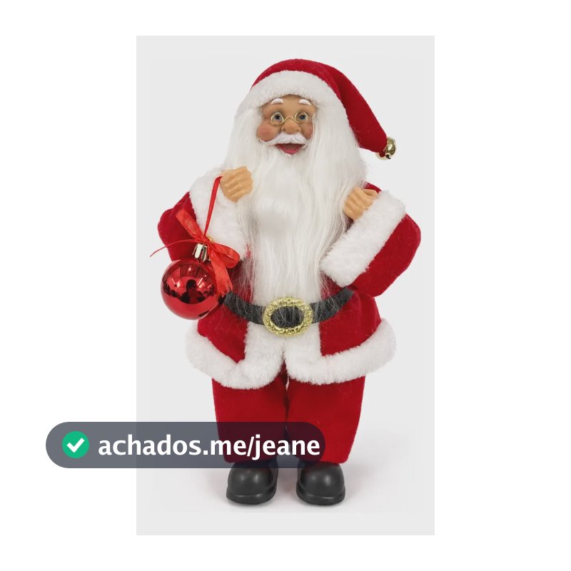 Mamãe / Papai Noel Em Pé 30cm Boneco Natal Enfeite Natalino Papai Noel 30cm