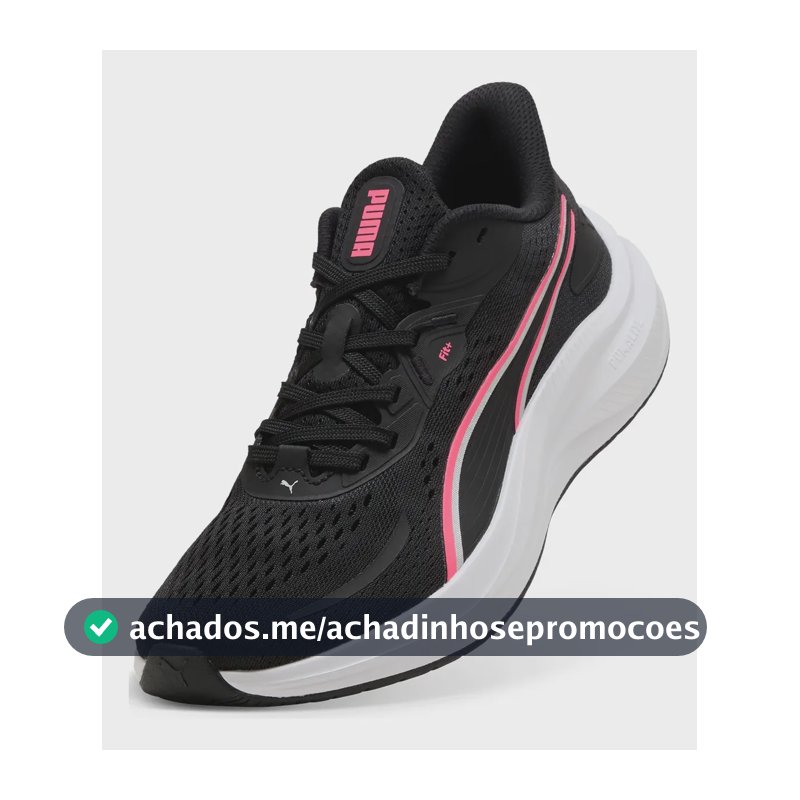 Tênis Puma Feminino Skyrocket Lite 2 Original Corrida Macio Preto/rosa Liso 35