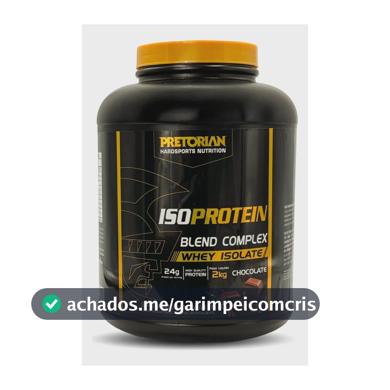 Whey Protein Isolado Iso Protein Blend Complex 2kg Pretorian Sabor Chocolate