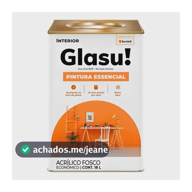 Tinta Para Parede Fosca Lata Essencial - Glasu / Suvinil