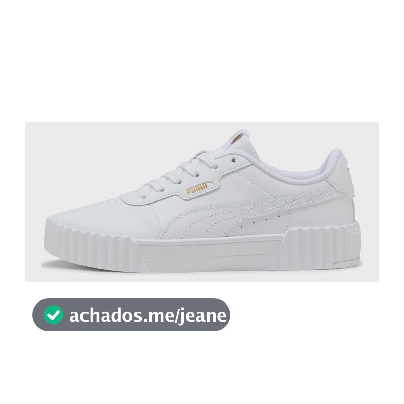 Tênis Feminino Carina 3.0 Casual Classico Original Puma Branco Liso 36