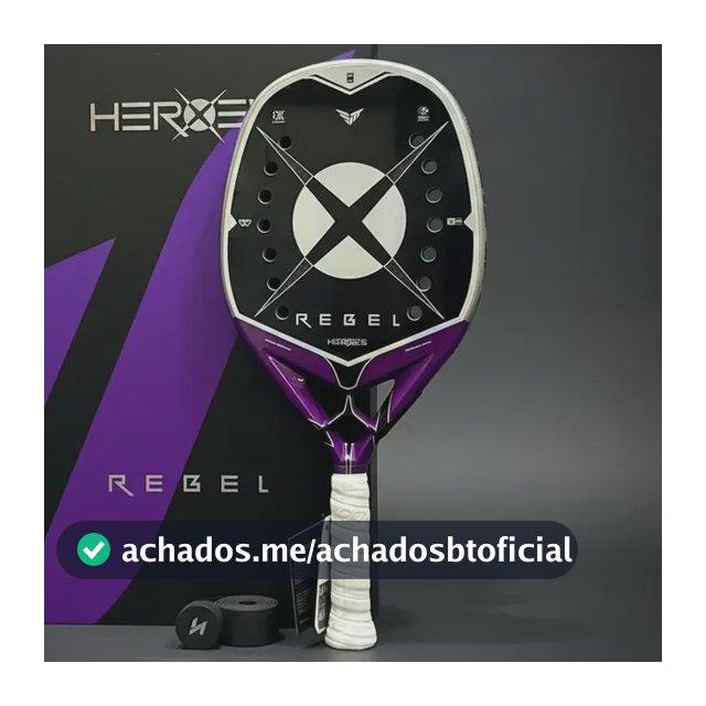 Raquete Rebel Heroes 2026 Carbono 3K Beach Tennis Mattia Spoto Box
