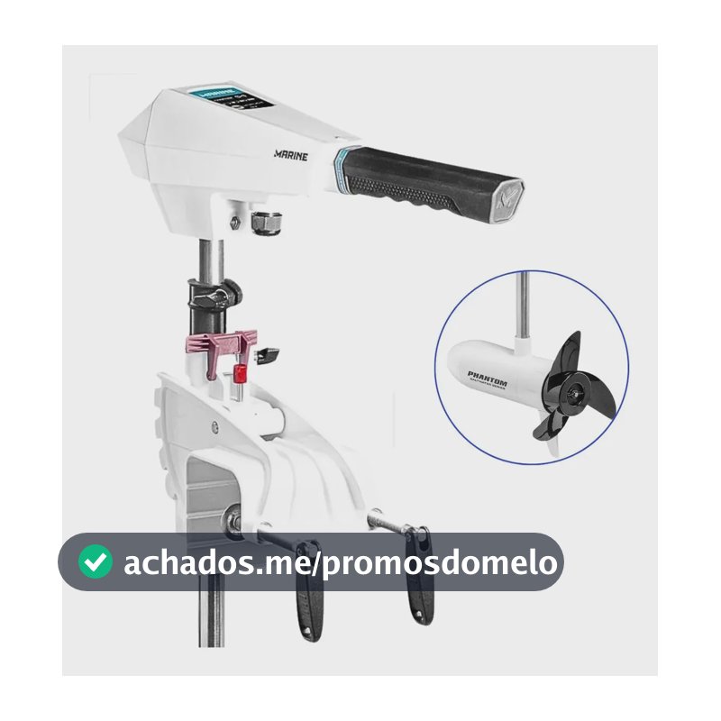 Motor Elétrico Phantom 54 Libras Água Salgada Marinizado Dig 12v