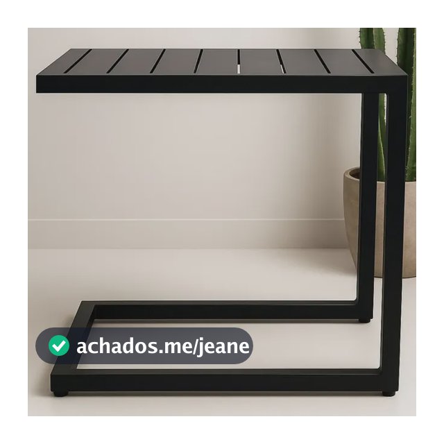 Mesa De Alumínio Lateral Ripada Piscina/varanda/jardim