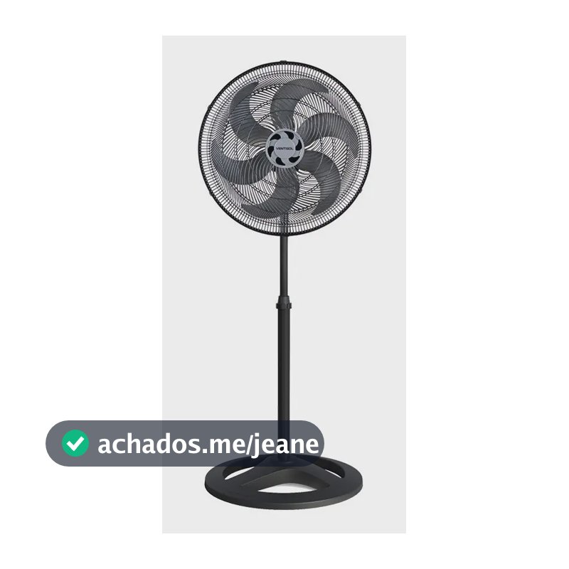 Ventilador de Coluna 40cm Ventisol Turbo 6 Pás Oscilante e Altura ajustável Cor Preto