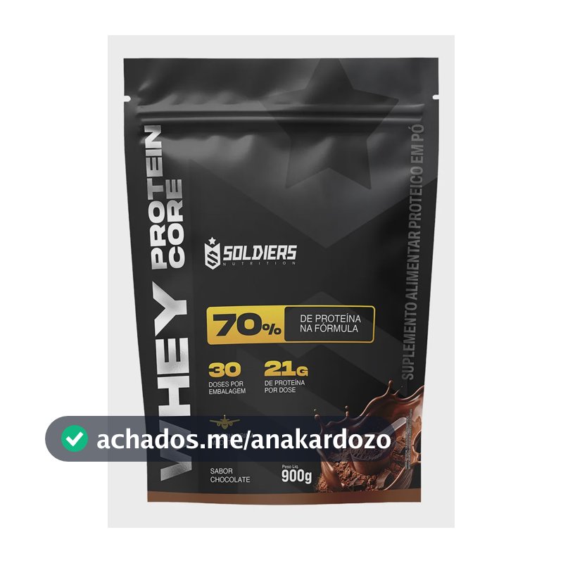 Whey protein Soldiers Nutrition em pó sabor Chocolate x 900g