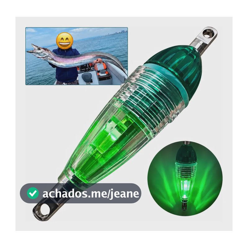 02 Luminoso De Fundo Led Pesca Noturna De Espadas Alto Mar Verde