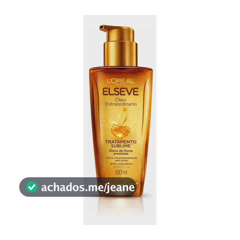 Óleo Capilar Elseve 100ml Extraordinário Anti-frizz
