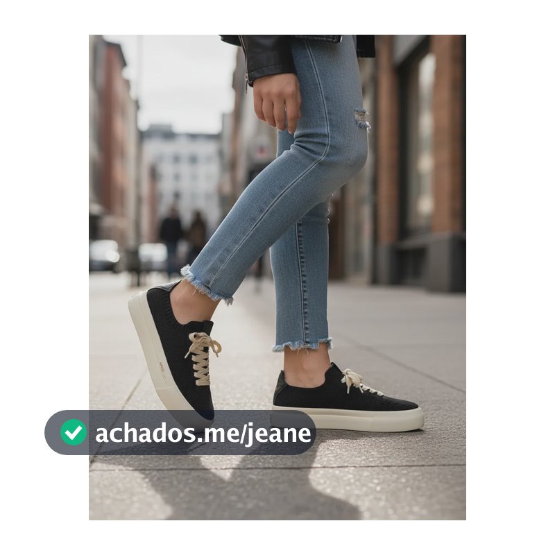 Tênis Feminino Colcci Urban Knit Original Casual Confortável Preto Liso 37