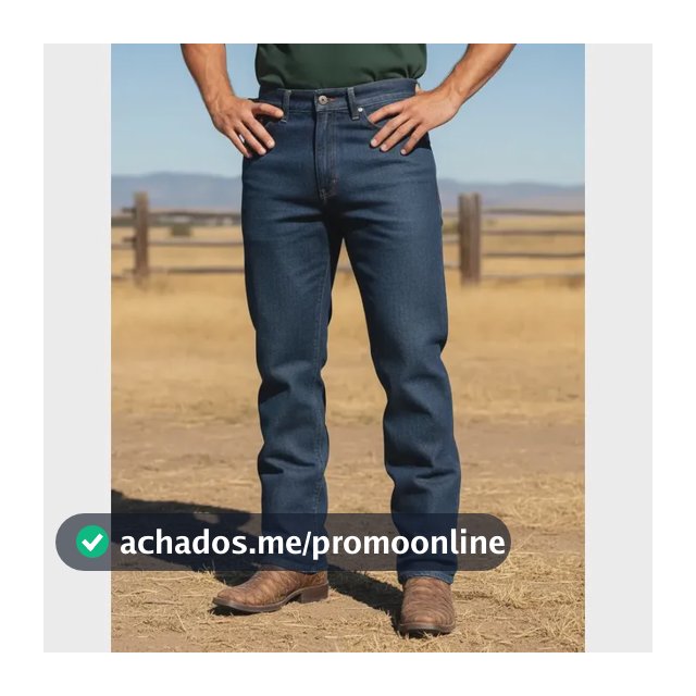 Calça Jeans Masculina Confortavel Reforçada Tradicional