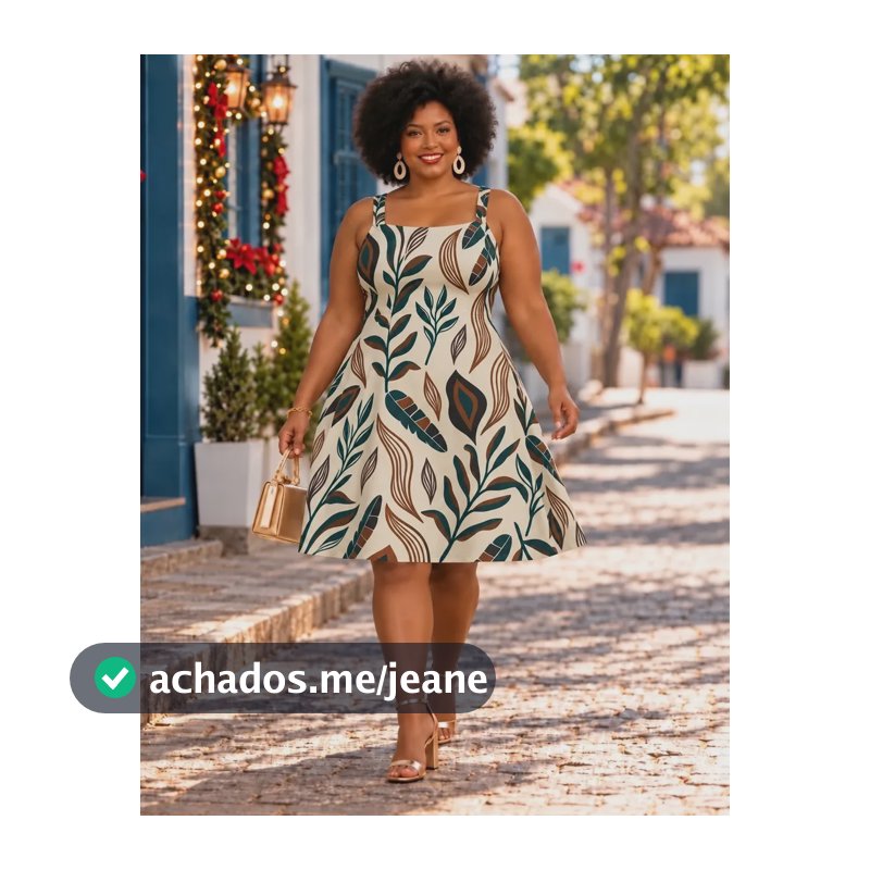 Vestido Plus Size Básico Moda Casual Confortável Estampado Verde Escuro Com Bege 50