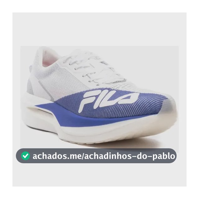 Tênis Fila Racer Carbon 3 Corrida Placa Carbono Branco 35,0 Br