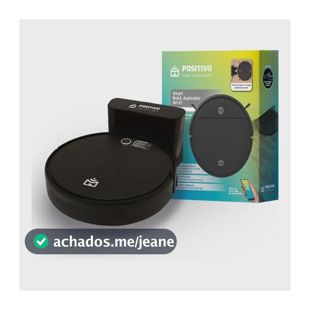 Robô aspirador Positivo Casa Inteligente PRA90 preto