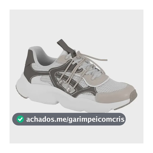 Tênis Vizzano Feminino 1440-111 Branco/cinza Liso 36 Br