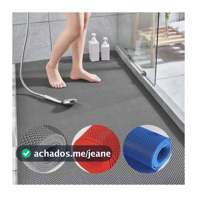 Tapete Antiderrapante Para Box Banheiro Pisicna 0,80 X 1,20
