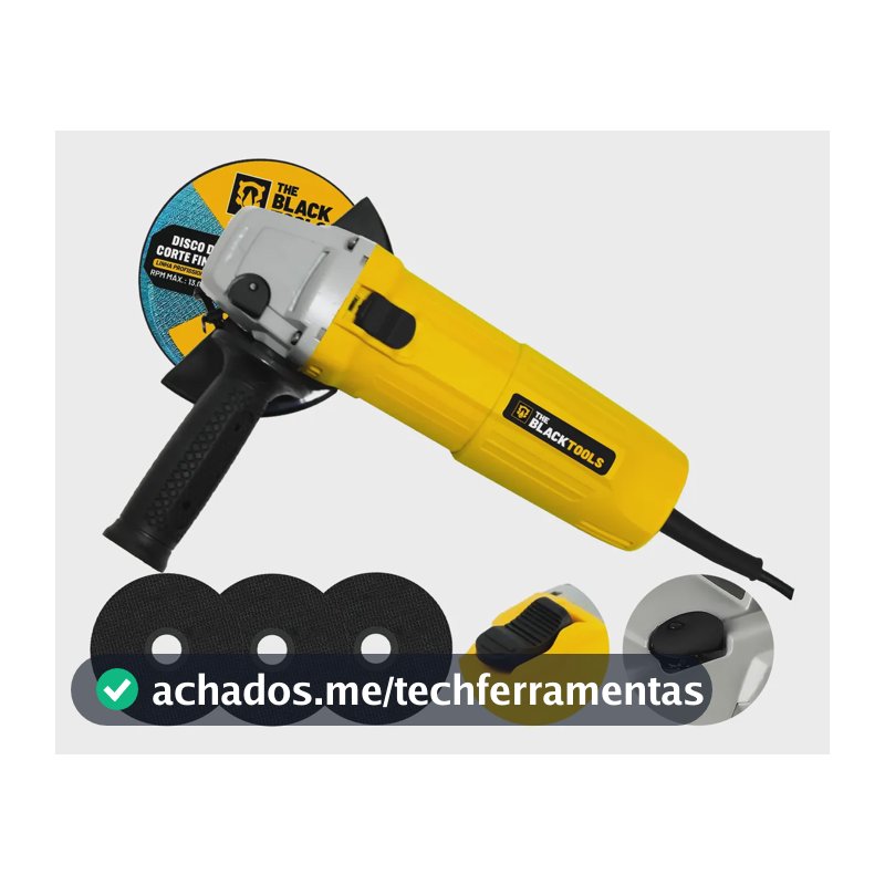 Esmerilhadeira Lixadeira Angular 780w 4.1/2 Pol E 3 Brindes 220v