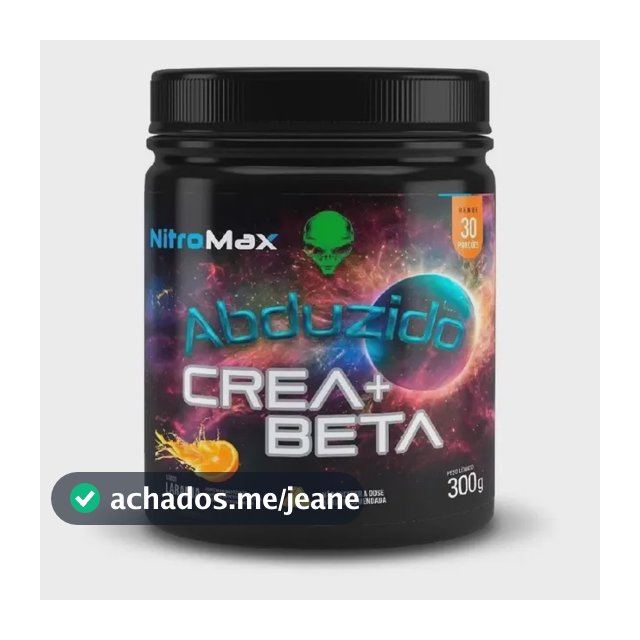 Creatina + Beta Alanina - Pote 300g - Nitromax Sabor Laranja