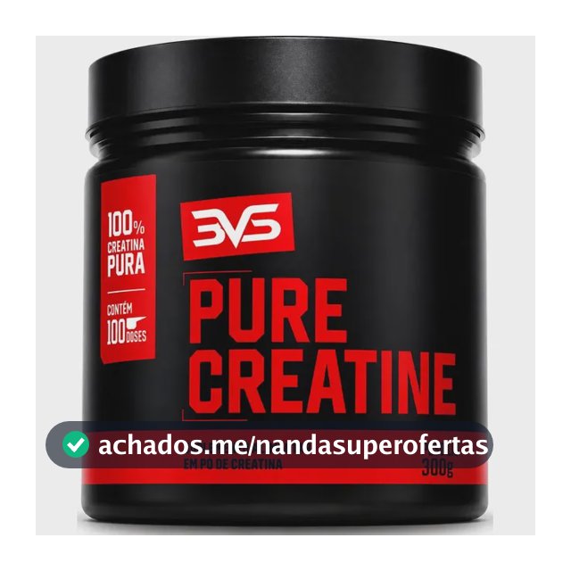 CREATINA MONOHIDRATADA 300g - 100% Pura - 3VS Nutrition