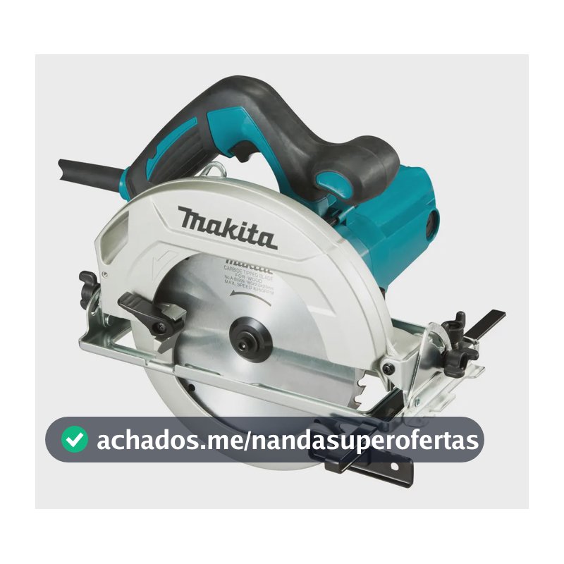 Serra Circular Para Madeira 7.1/4pol 1600w - Hs7010 Makita Cor Azul-turquesa