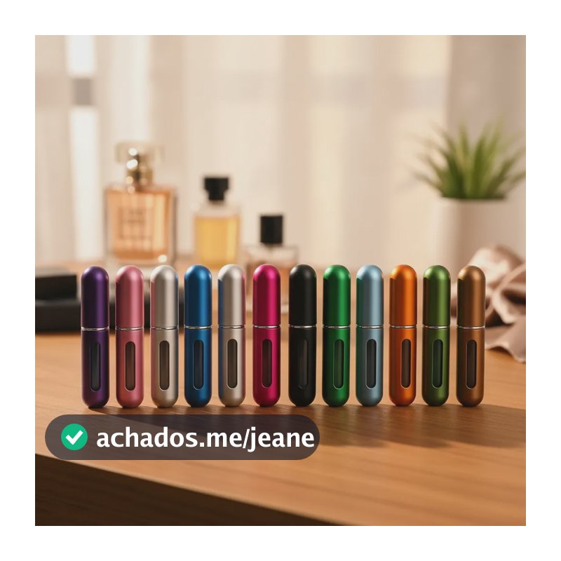 Kit C 30 Porta-perfumes Portátil Recarregável 5ml Para Bolsa Aleatória
