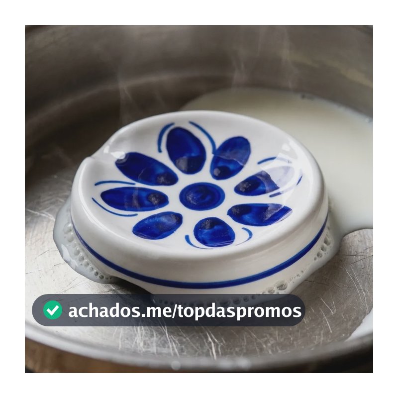 Cuida Leite Em Porcelana Azul Monte Sião