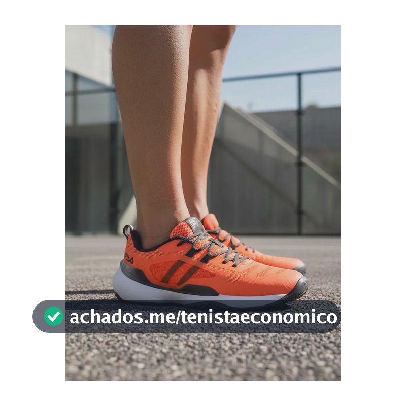 Tenis Fila Winner Masculino Multi Quadra Rapida Original  Laranja 45 Br