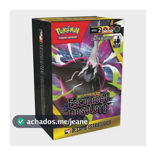 Pokémon Deck Desafio Estratégico Escuridão Absoluta 88 Cart