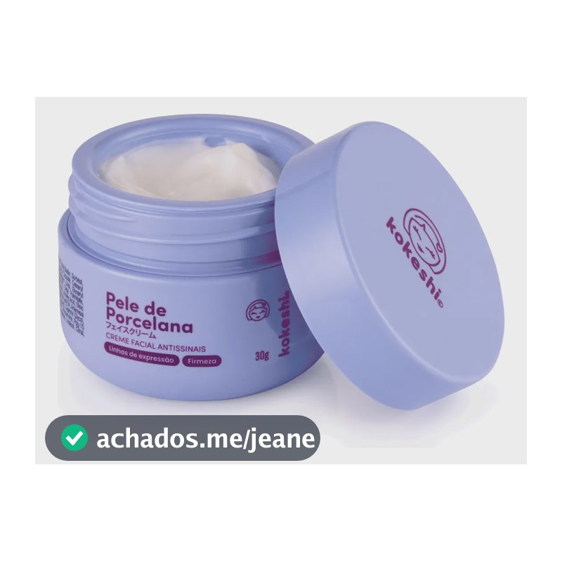 Hidratante Facial Pele De Porcelana Antissinais 30g Kokeshi Todo Tipo De Pele Dia/noite