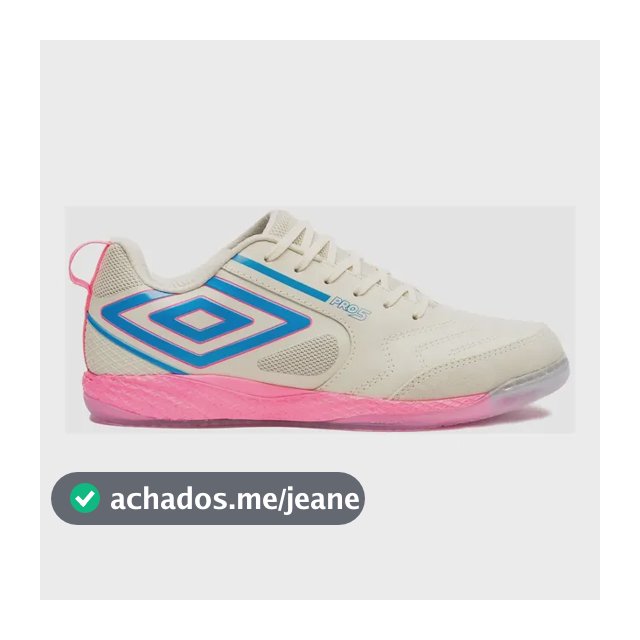 Chuteira Futsal Masculina Pro 5 Bump Umbro White Asparagus/cloisonne/rosa Flúor 41 Br