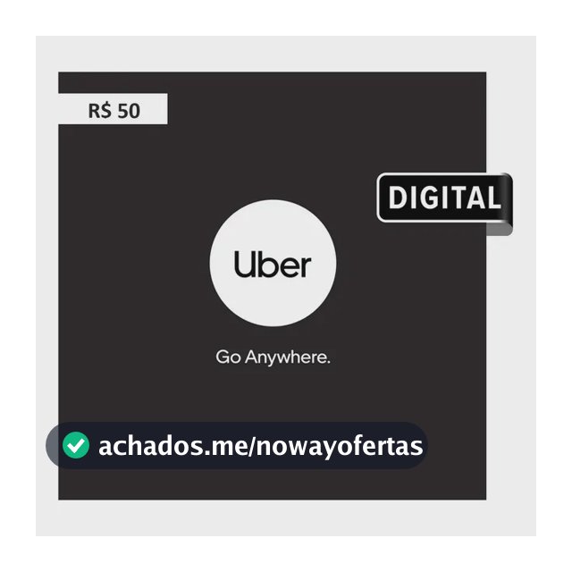 Uber Gift Card R$50 (Digital)