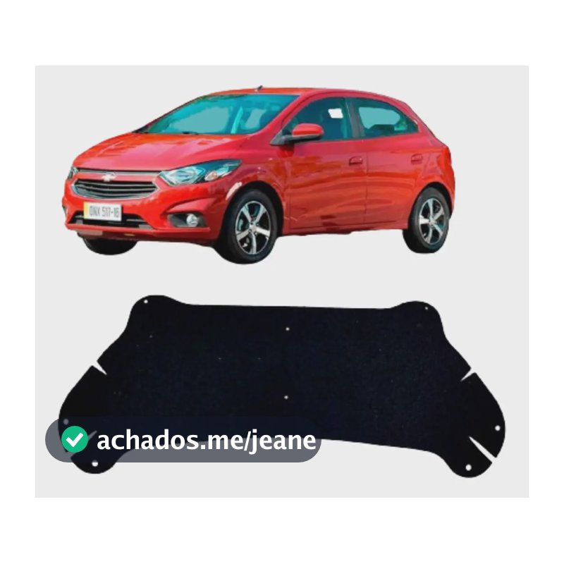 Forro Capô Prisma Onix 17 - 19 Lt Ltz Autocolante Presilhas