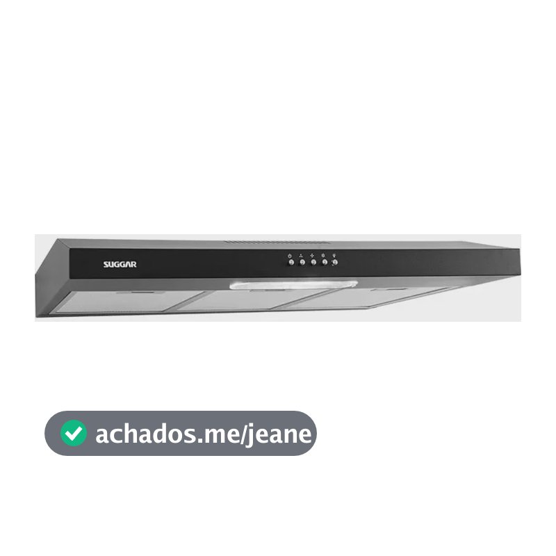 Depurador De Ar Suggar Slim DPS181PT 80cm Cor Preto