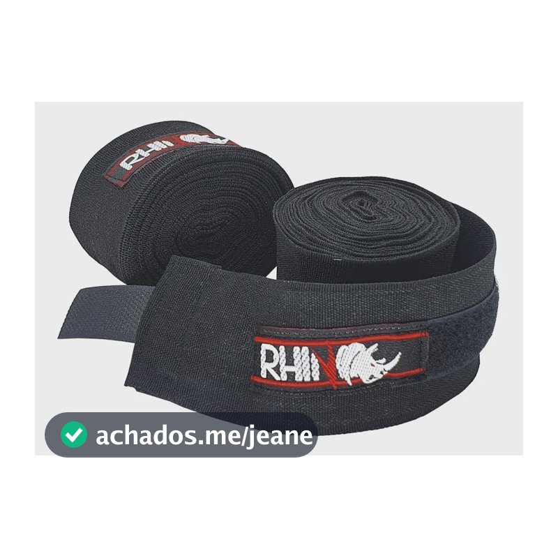 Bandagem Elástica Rhino Bandana 5m Metros - Preto