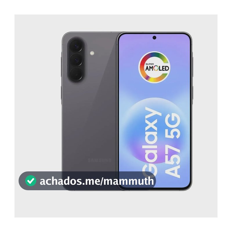 Celular Samsung Galaxy A57 5G 128GB, 8GB RAM, Câmera 50MP, IP68, Super AMOLED 6.7