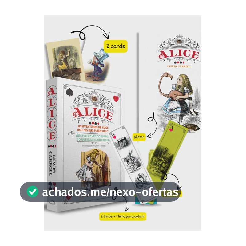 Box - Alice nos país das maravilhas + Alice através do espelho + Alice para colorir - Carroll, Lewis - Ciranda Cultural - Capa Mole