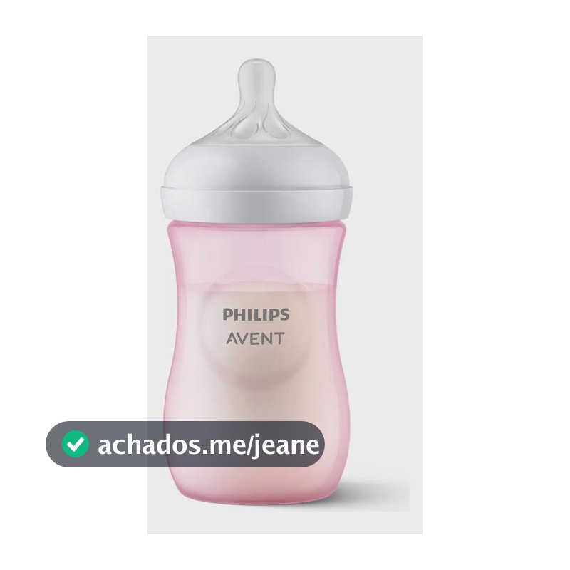 Mamadeira Pétala 3.0 260ml Rosa Philips Avent