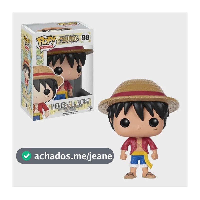 One Piece Boneco Pop Funko Mokey D. Luffy #98