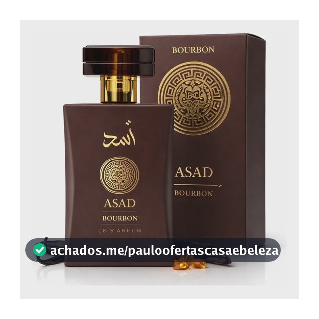 Perfume Árabe Asad Bourbon Original Masculino 100ml Isabelle