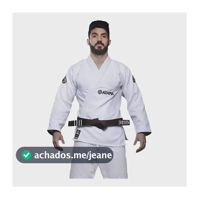 Kimono Classic Branco Jiu Jitsu Trançado Bjj Adulto Atama