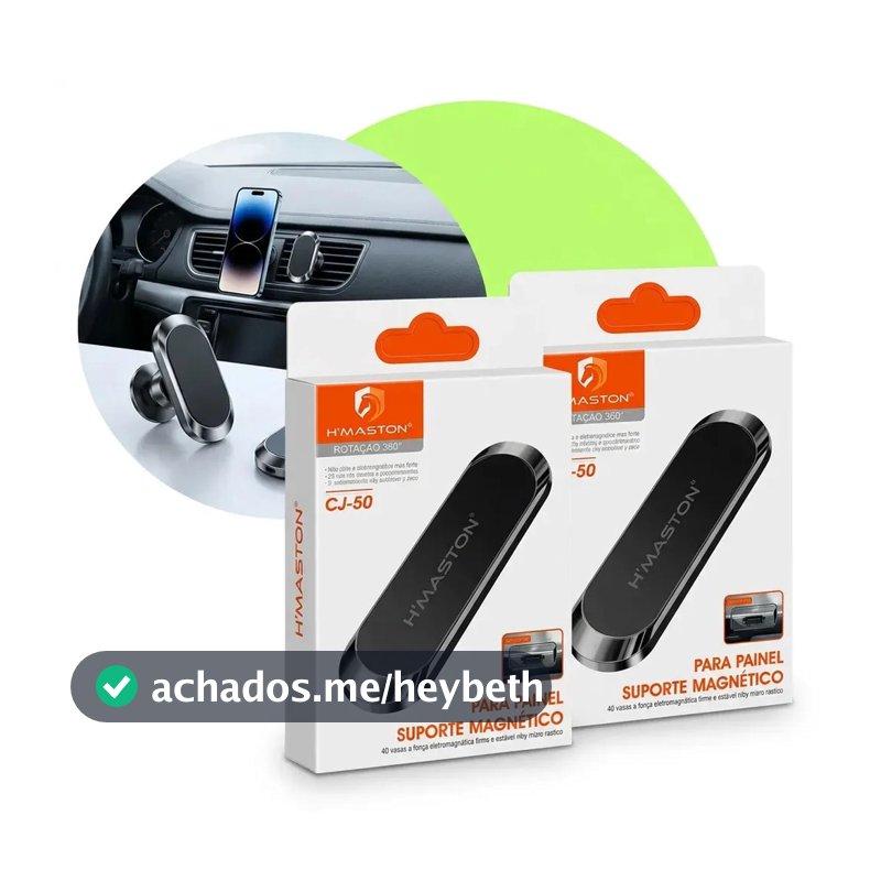 Kit 2 Suporte Celular Carro Magnético Imã Painel - DuxEcom