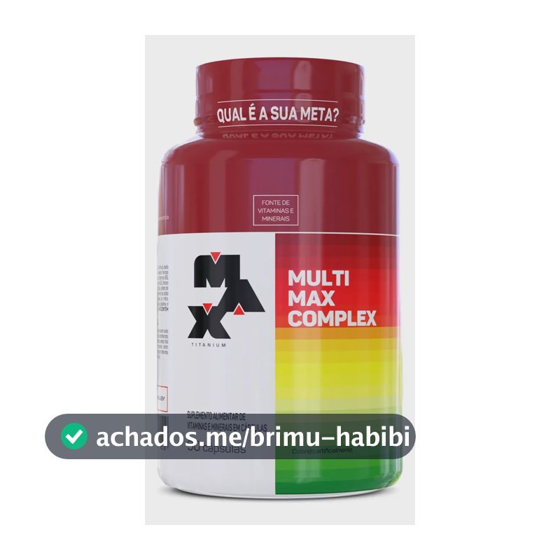 Multivitaminico Multimax Max Titanium 90 Cápsulas Max Titanium Sabor Natural