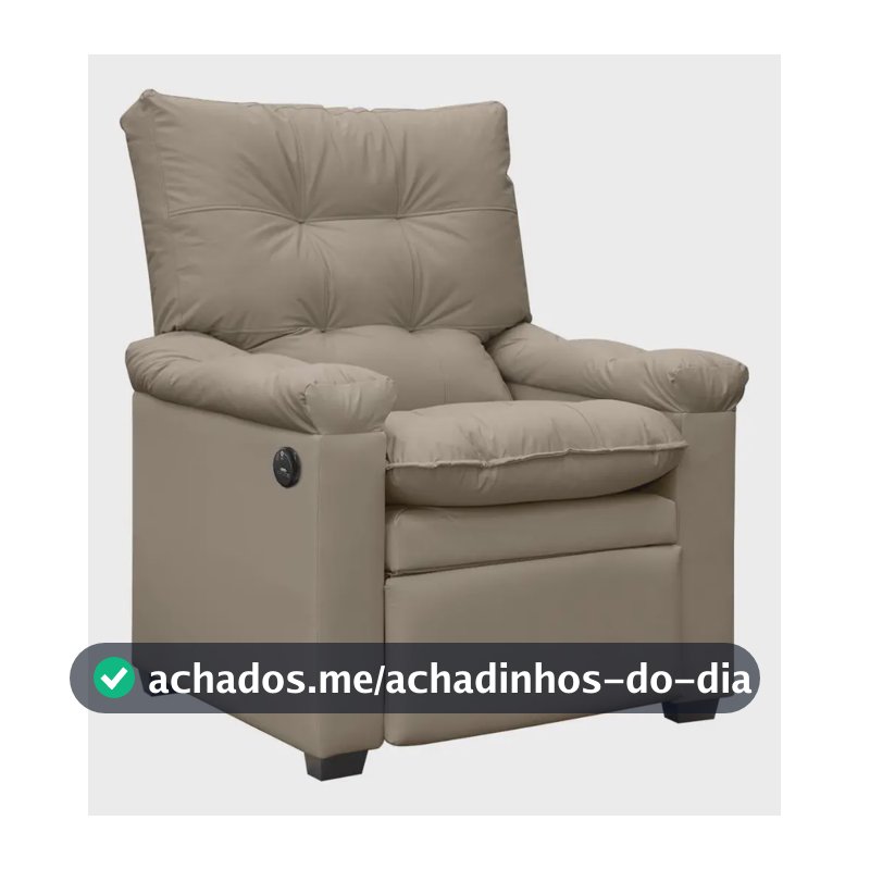 Poltrona Reclinável Com Massagem Imperador Facto Capuccino Capuccino 127/220v