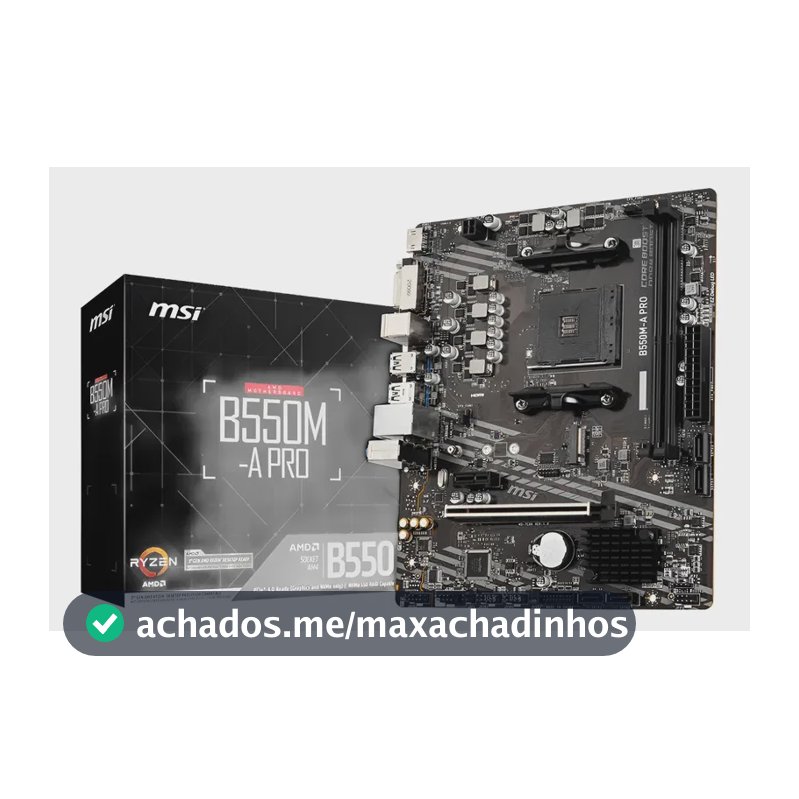 Placa-mãe Am4 Msi B550m A Pro Msi