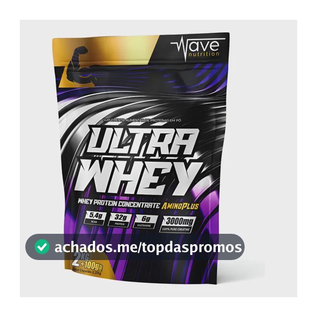 Whey Protein Gourmet Wave Nutrition 2,100kg 32g Proteína