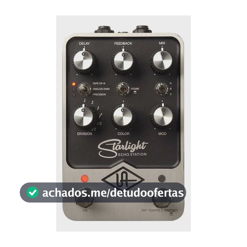 Pedal de Delay Universal Audio Starlight Echo Station Preto Guitarra