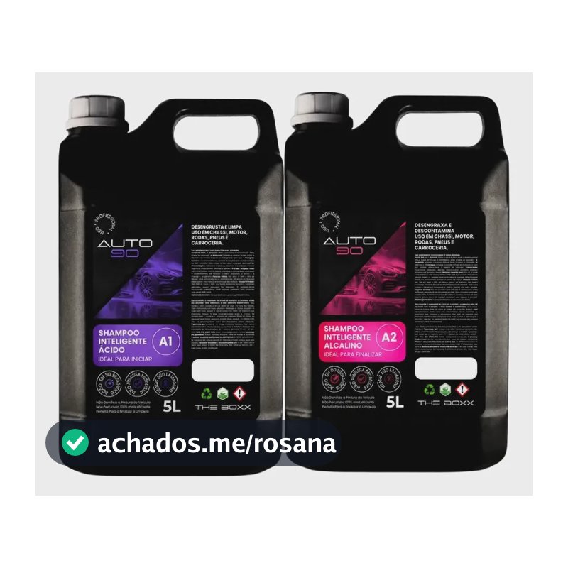Shampoo Automotivo Auto90 - 10l - Limpeza Pesada A1 + A2