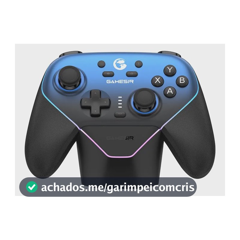 Control Gamesir S N S/F Para Pc Switch Ios Android Celular Hall Effect Anti Drift Rgb Preto Azul