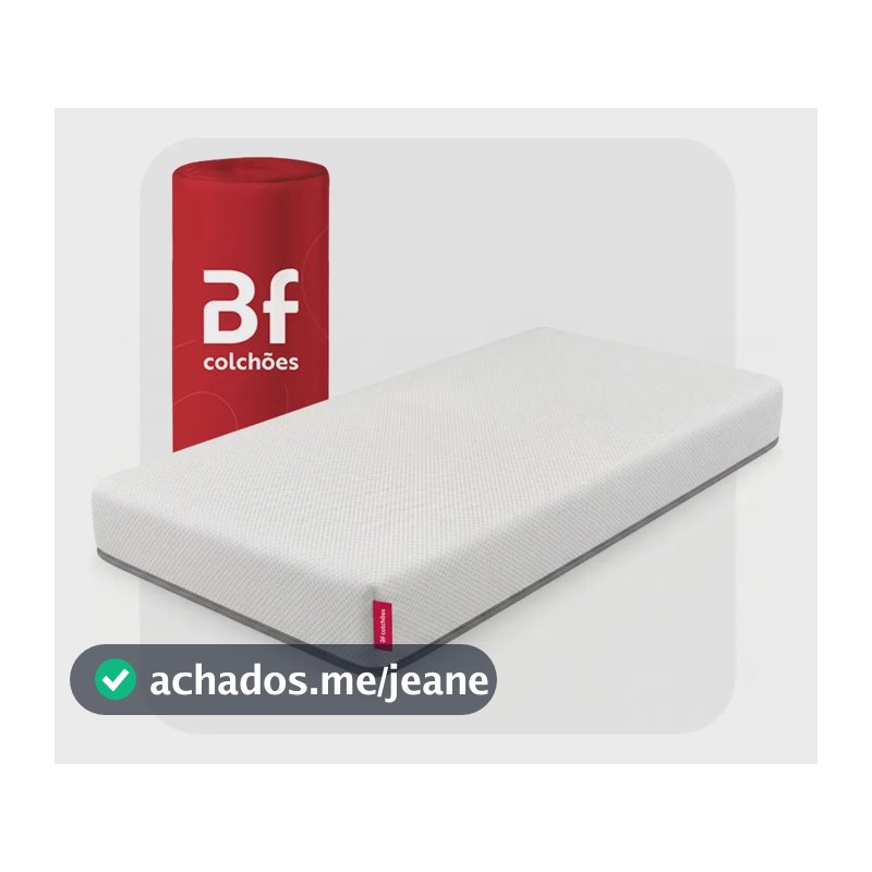 Colchão Solteiro Ortopédica Espuma D33 Vácuo 88x188cm BF Colchões