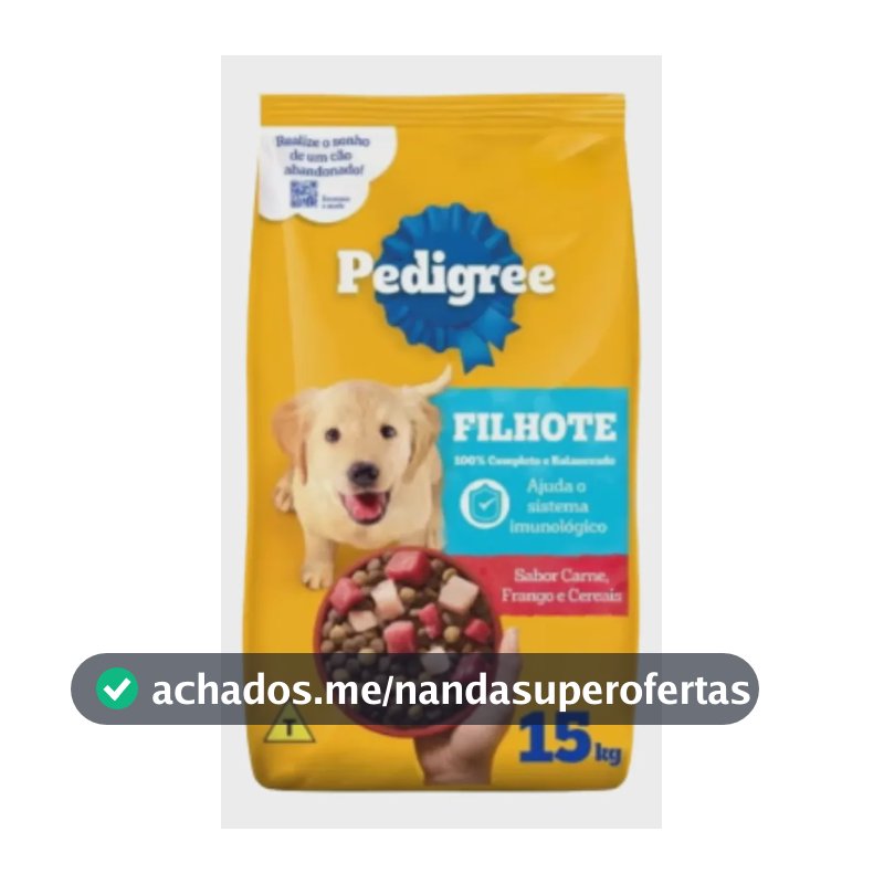 Ração Pedigree Cães Filhotes Raças Médias E Grandes 15kg