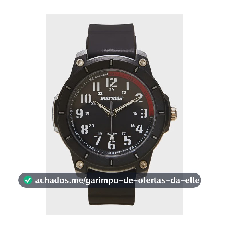 Relógio Masculino Casual Mo2035LG/8r cor Preto Mormaii